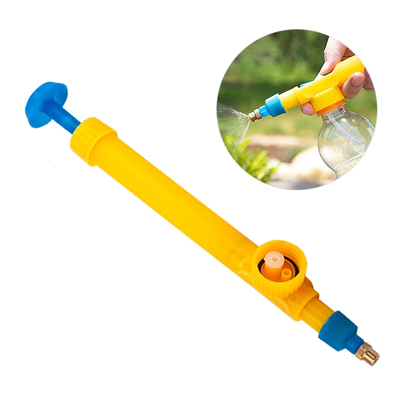 NEW Arrivals High Pressure Air Pump Manual Sprayer Adjustable Drink Bottle Spray Head Nozzle Garden Plants Flowers Watering Tool Sprayer Agriculture Tools Gardening Supplies