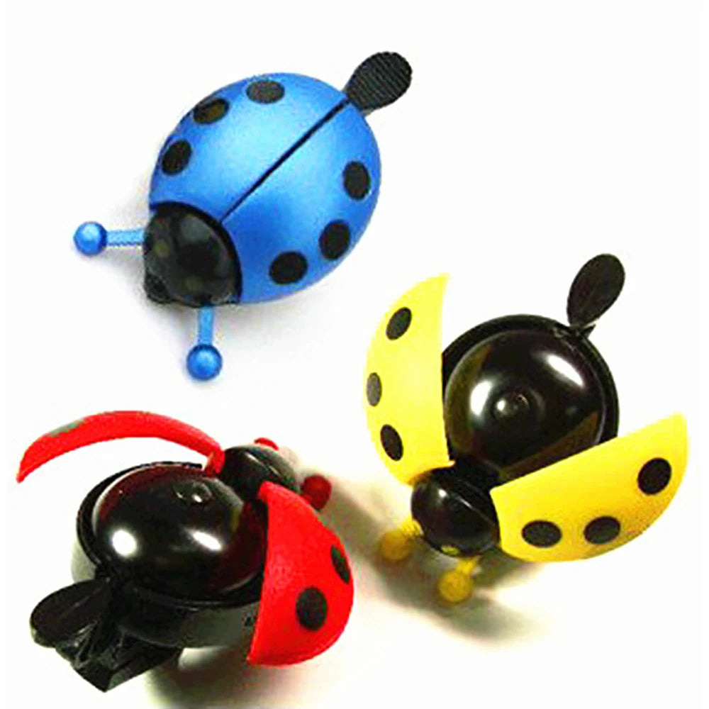 1PC Bicycle Small Bell Cartoon Beetle Ladybug Cycling Bells For Lovely Kids Girls Bike Ride Mini Bell Alarm Bicycle Accessories