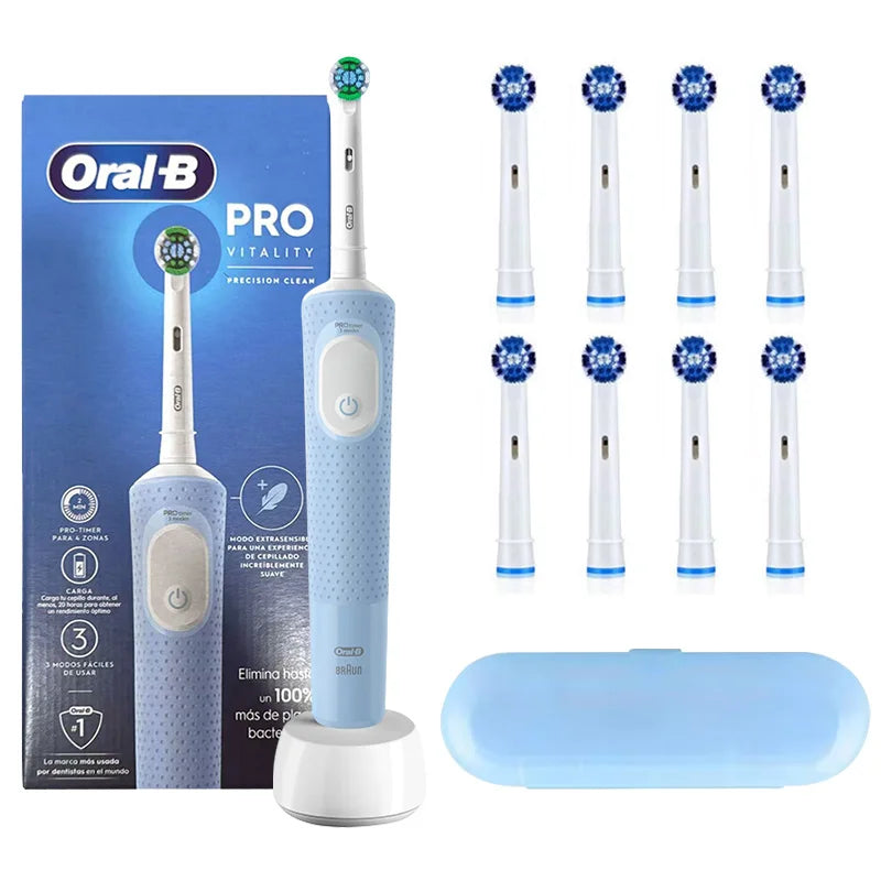 Original Oral B Electric Toothbrush D103 3D Action Daily Clean Teeth 3 Modes Visible Pressure Sensor Gum Cares Waterproof Rechargeable
