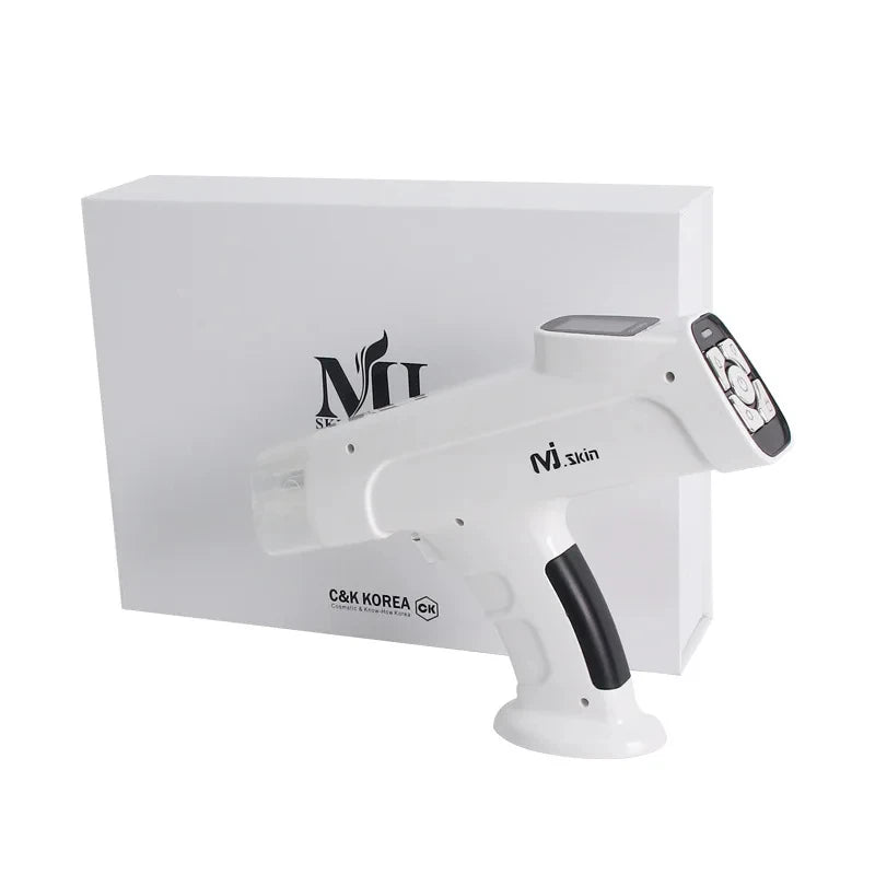 MJ Skin Care Mesotherapy Hyaluronic Injection Electric Gun Hydra Injector Device for Skin Booster Hydration Rejuvenation Wrinkle Removal Whitening Moisture Device UK/EU/AU/US Plug Women Beauty Salon Accessories Skin Care Supp