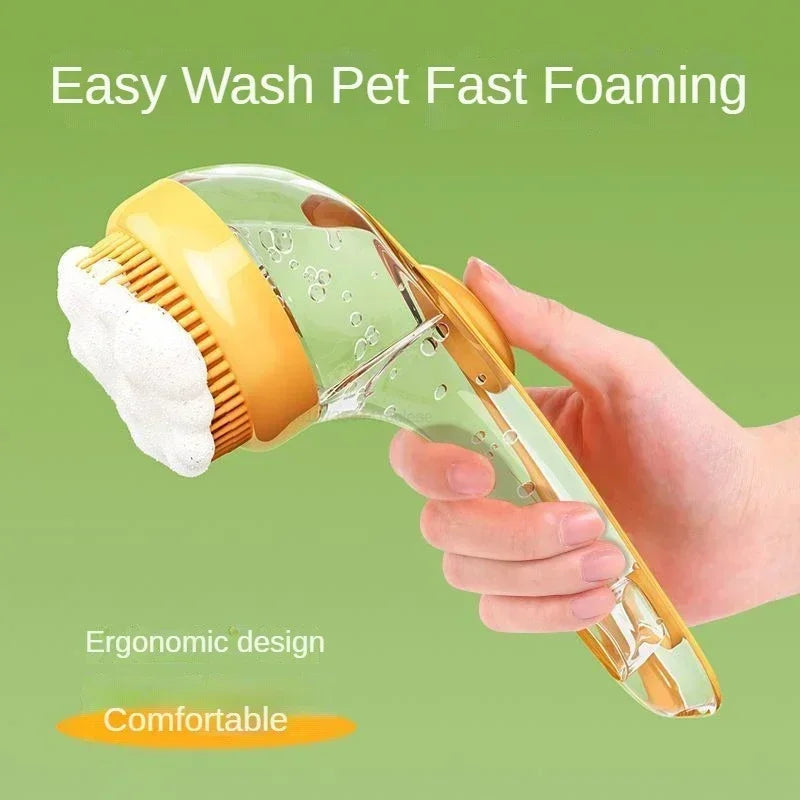 Pet Dog Bath Foaming Brush Cat Bath Brush,Puppy Shampoo Brushes Dog Shower Scrubber Massage Grooming Bathing Shower Tool