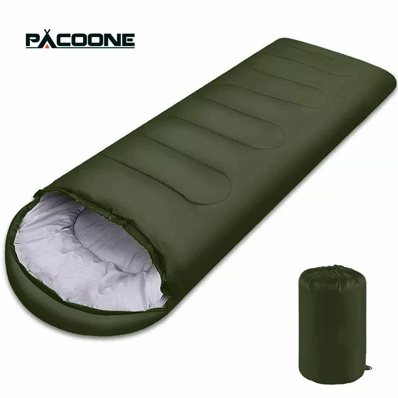 Camping Sleeping Bag Lightweight 4 Season Warm Envelope Backpacking Outdoor Mummy Cotton Winter Sleeping Bag
