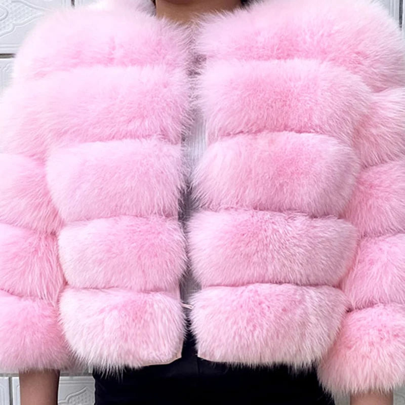 NEW Luxurious Women Ladies Real Fox Fur Shawl Vest Jacket Fluffy Fur Cape Natural Fur Poncho Fur Lady Scarf Wrap Coat Shawl Evening  Wedding Party Winter Clothes Supplies Female Fashion Clothing Accessories Products