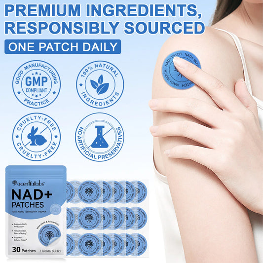 Buy 10 Get 12 Free  NAD+ Weight Management Assistance Patch Easy To Use Body Weight Loss Sticker Women Men Body Care Patches Set Body Care Accessory Sets Health Care Supplies