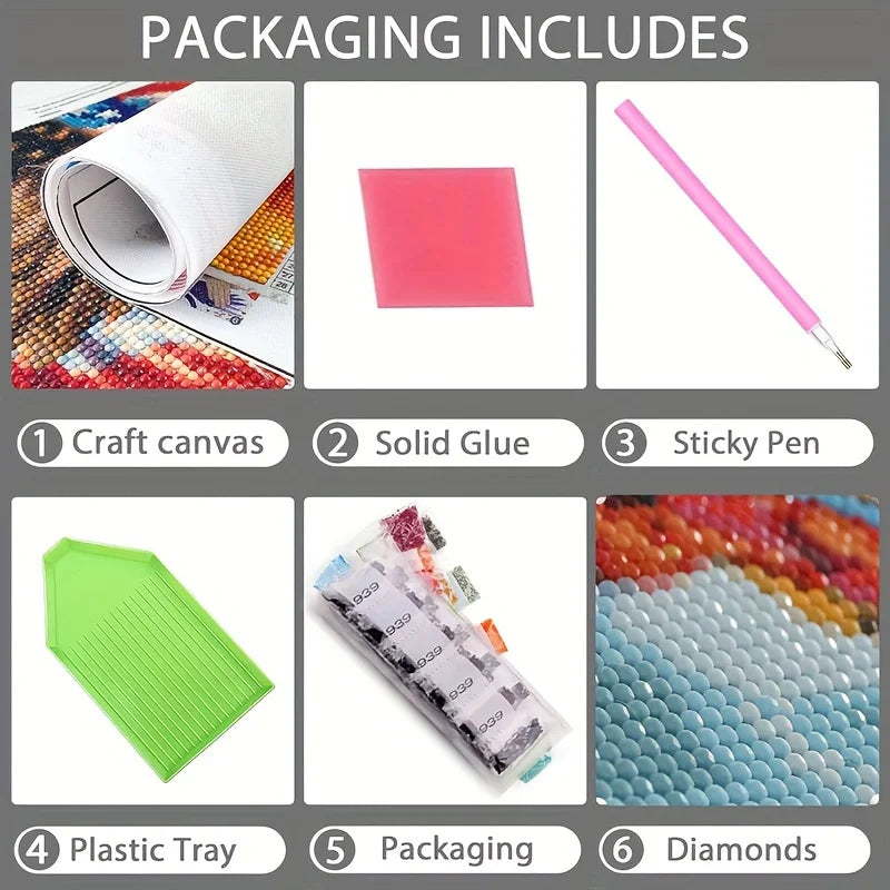 100cm x 100cm Mystery Lady In Top Hat Diy 5D Diamond Painting New Mosaic Embroidery Round/Square Drill Acrylic Gems for Adults, Home Wall Decor