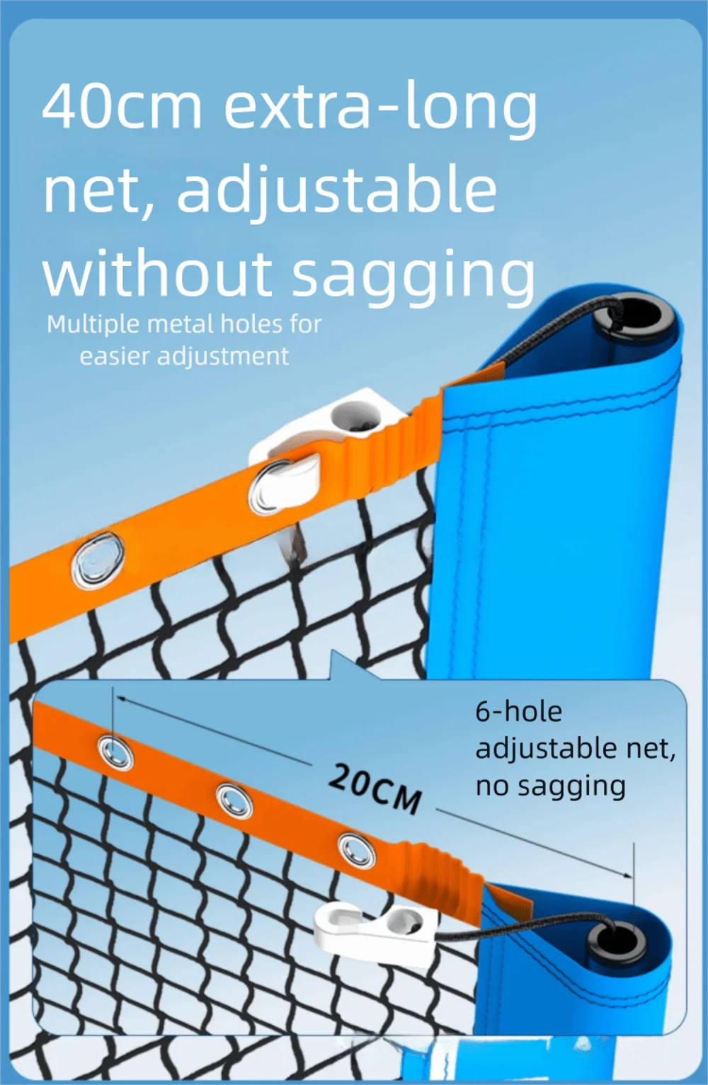 Creative Badminton Tennis Standard Net 3.1 Meters Standard Badminton Net Fine Mesh Simple Sport Equipment Indoor Outdoor