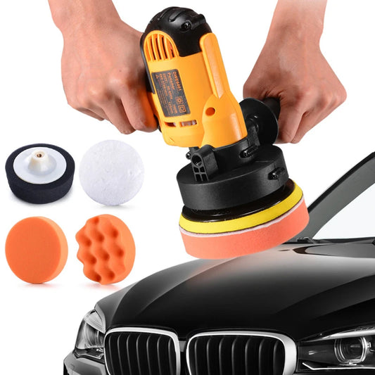 NEW Arrivals Electric Car Polisher 220V 700W Auto Polishing Machine Set Adjustable Speed Sander Waxing Tools Car Accessories Power Tool Car Supplies