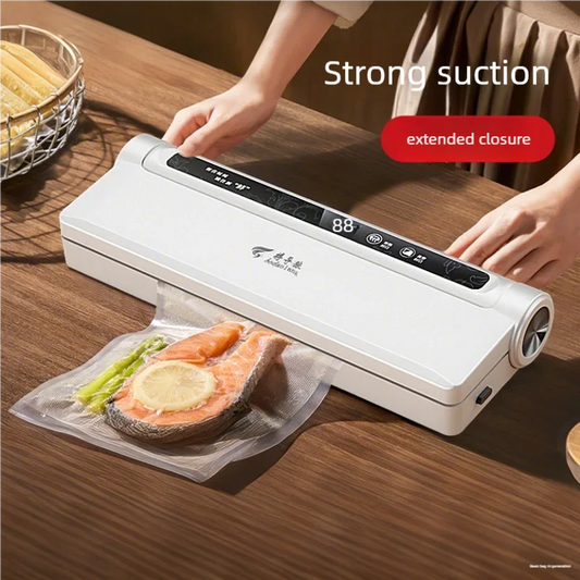 NEW Arrivals Household Electric Vacuum Sealing Machine + 20 Bags Set Vacuum Preservation Machine Small Sealing Food Plastic Sealing Packaging Kitchen Accessories