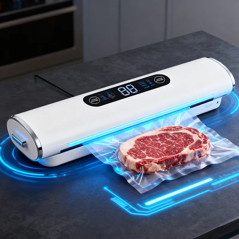 NEW Set Vacuum Sealing Machine Sealer + Bags for Kitchen Food Vacuum for Products  Home Appliance Cuisine Packaging Plastic Bag Sealant Kitchen Accessories