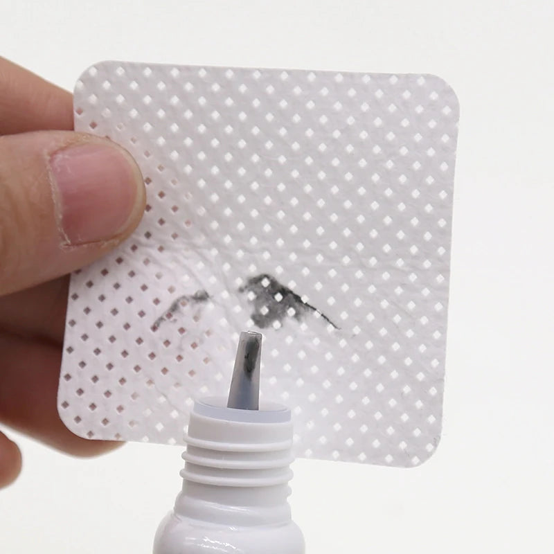 400 PCS Set Eyelash Residual Glue Remover Cotton Wipes UV Gel Nail Tips Polish Remover Cleaner Lint-Free Paper Pad Lash Makeup Tools