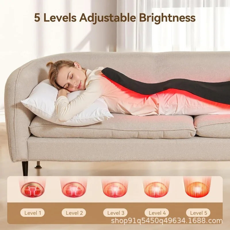 NEW Red Infrared Light Therapy Pad Skin Care 420 PCS 3 in1 LEDs Far Infrared Waist Back Shoulder Muscle Pain Yoga Mat Relief Relax Mat Women Body Care Supplies