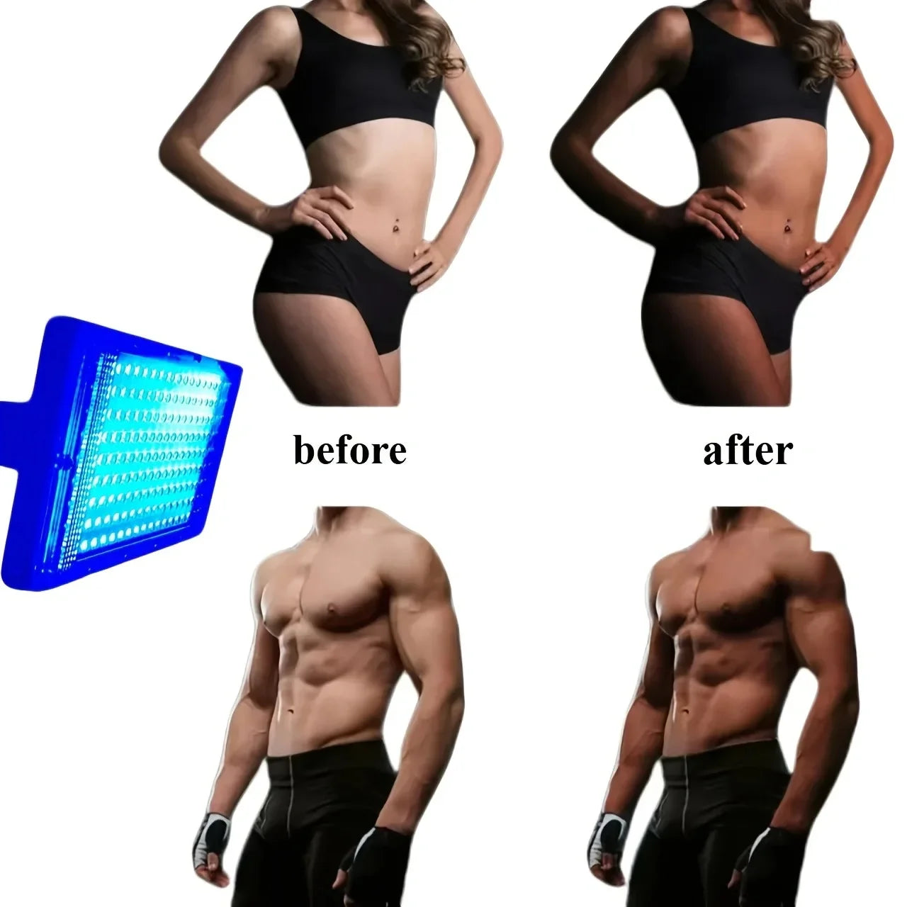 UV Solarium Lamp for Tanning Body Adjustable Stand，460nm&480nm Purple Light Ultraviolet Tanning Device for Skin Care Tanning