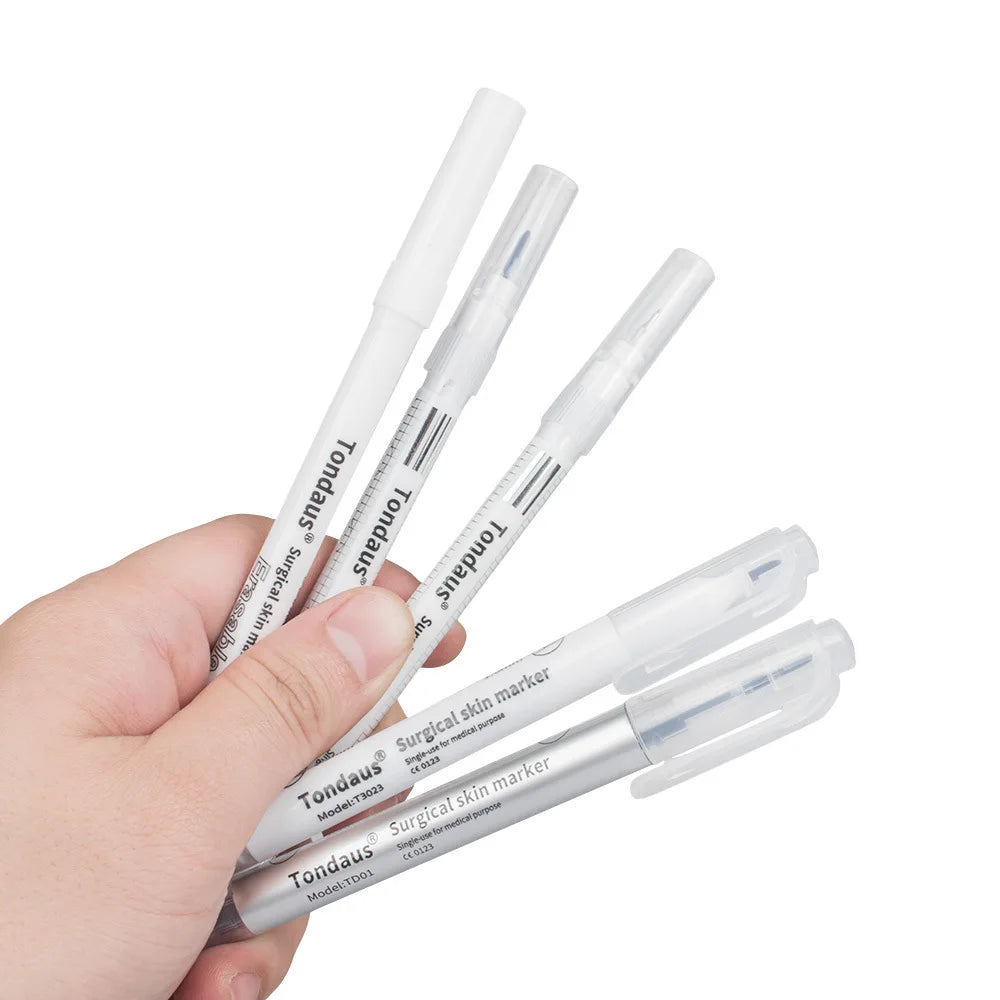 Tattoo Sterile Embroidery Marking Pen Surgical Eyebrow Mark Pen Waterproof White Floating Lip Line Positioning Pencil