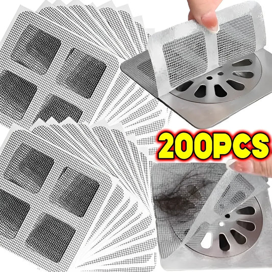 NEW Arrivals Disposable Shower Drain Hair Catcher Mesh Shower Drain Covers Floor Sink Strainer Filter Hair Stopper For Bathroom Kitchen Cleaning Accessories