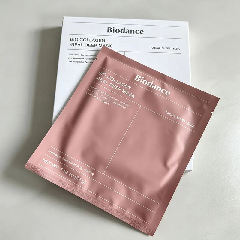 5 Colors Korean Collagen Face Mask Highly Effective Moisturize Improve Skin Elasticity Soothing Repair Non-irritating Face Skin Care Products