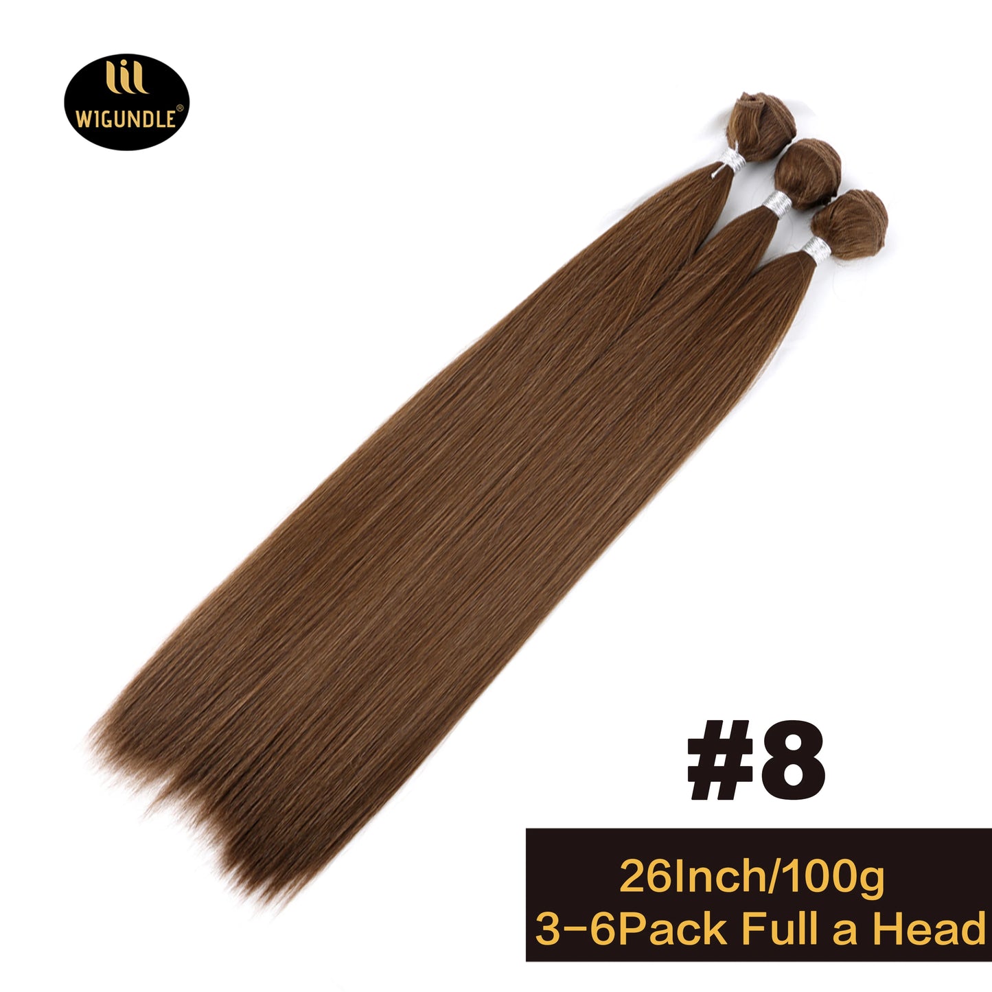 4 PCS Set 9 Colors Bone Straight Hair Bundles Salon Natural Hair Extensions Fake Fibers Super Long Synthetic Yaki Straight Hair Weaving Full to End