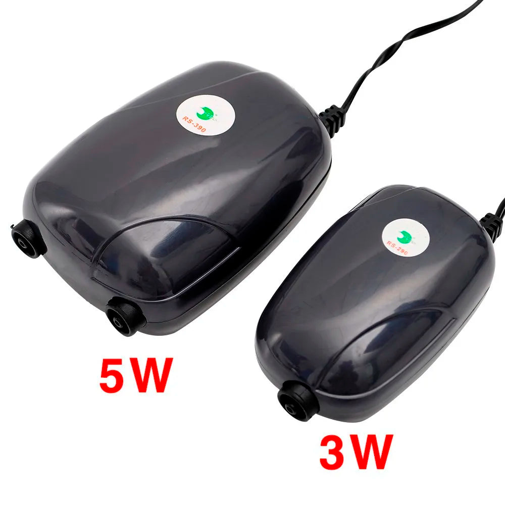 NEW Set Aquarium Air Pump Fish Tank Mini Compressor with Accessories Kit Single Double Outlet with Check Valve Tube Aquatic Accessories 220V 3W 5W