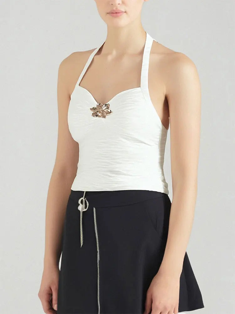 NEW Arrivals Women's Vest Top New Solid Sexy Summer Streetwear Fashion Halter Tank Casual Slim Elegant Female Versatile Knitted Tank Tops Clothing