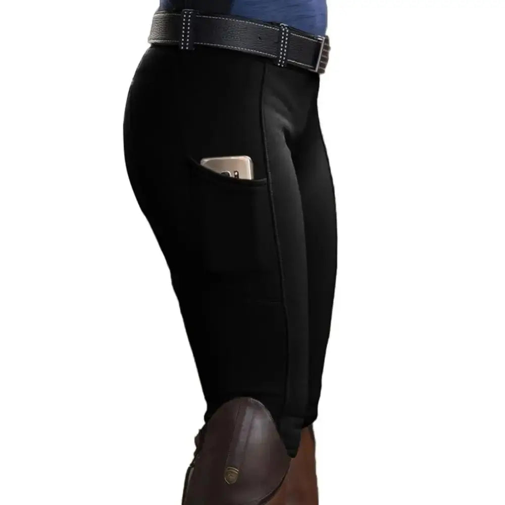 S-3XL Plus Size Clothes Anti-pilling Equestrian Pants Hip Lift Elastic Horse Racing Trousers Skinny Slim Equestrian Breeches Women Men Sports Apparel Accessories