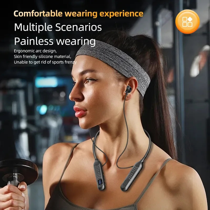 New True Wireless BT Headphones: High Quality, Long Life, Digital Display and Pluggable Memory Card Playback!