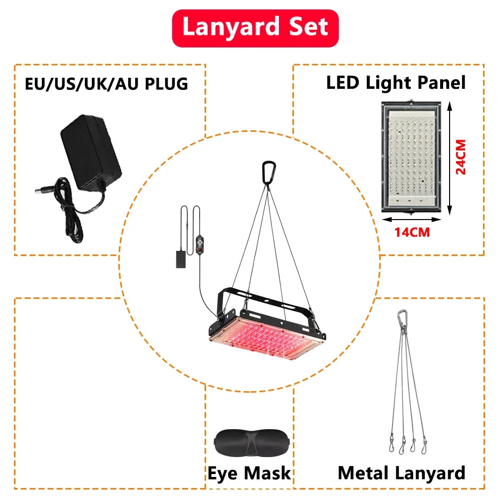 NEW Arrivals Full  Body Pain Relief and Skin Care 96 LED Lamps Red Light 660nm and 850nm Near Infrared Light Therapeutic Devices Knee Arthritis Muscles Back Spine Health Care Supplies