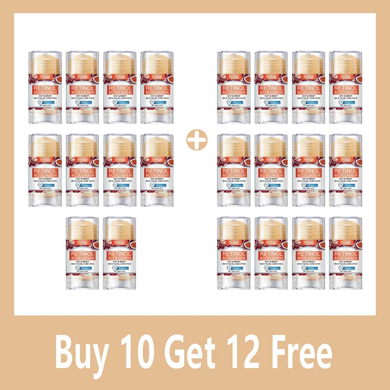 Buy 10 Get 12 Free NEW Retinol & Collagen Neck Cream - 40g | Firming, Moisturizing & Lifting | Hyaluronic Acid for All Skin Types Women Skin Care Supplies