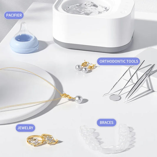 Xiaomi 50khz UV Cleaning Machine Orthodontic Invisible Braces Jewelry Three Gears High Frequency Powerful Ultrasonic Cleaner
