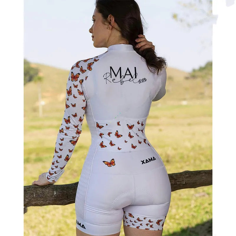 Women's cycling clothing mountain bike long-sleeved cycling clothing sportswear uniform suit