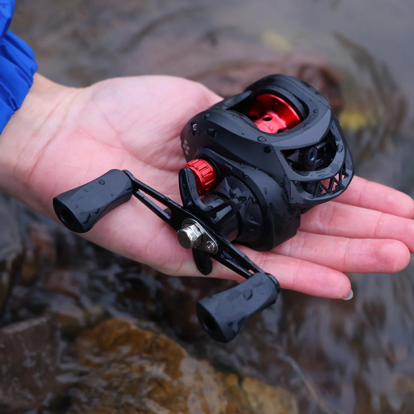 2.1m Left/Right Handle Casting Fishing Combo Telescopic Fishing Rod and 7.2:1 High Speed Fishing Reel with 150M Line Ocean River Lake Rock Fishing Accessories Tools Sets