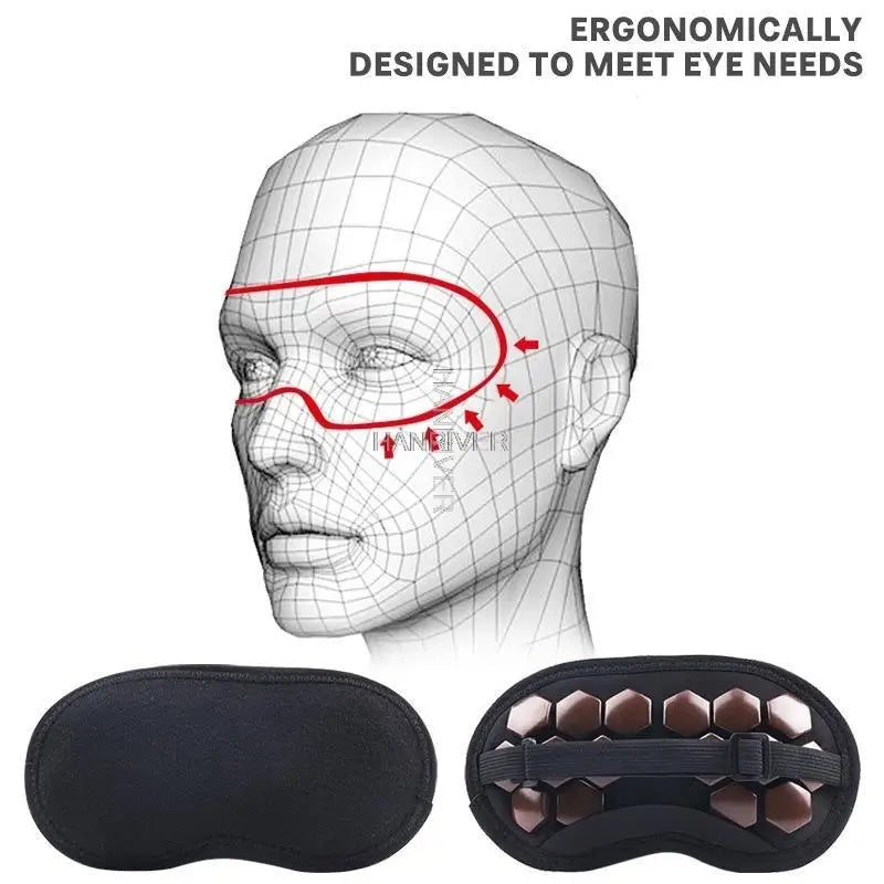 Germanium Stone Eye Mask Health Care Eye Mask Blackout Sleep Eye Mask Multifunctional Eye Mask Unisex