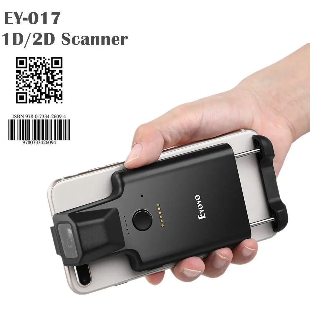 NEW 1D 2D Glove Wearable Ring Bluetooth Barcode Scanner Hand Wearable Finger Trigger Portable Wireless QR Code Scanner Reader
