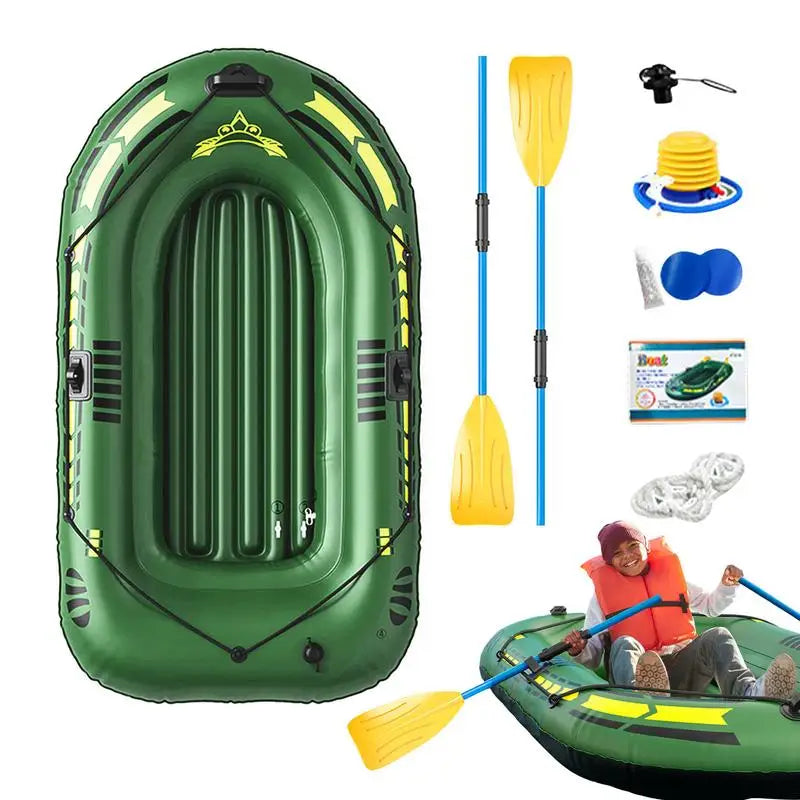 192*113*40cm Portable Inflatable Boat Canoe Fishing Kayak Rafting & Fishing Boats Raft With Oars Pump For Adults Summer Water Sports Supplies