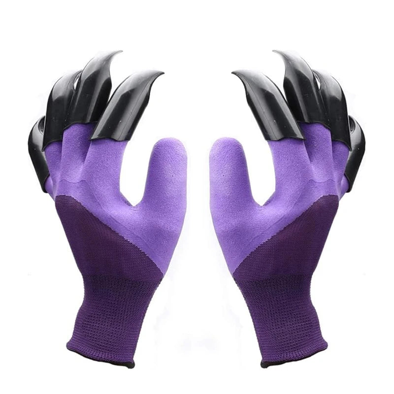 NEW Arrivals Green/Purple/Brown Color Garden Digging Gloves, Stab Resistant, Waterproof, Claw Resistant, Wear-Resistant, Ground Scraping, Grass Pulling, Soil Digging, Top Quality Gardening Gloves