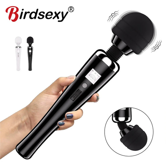 20 Modes AV Vibrator Wand Sex Toys for Women 20 Powerful Patterns G Spot Clitoris Stimulation Massager Personal Masturbator Products Erotic Goods Sex Toys Supplies