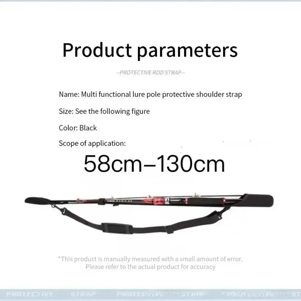 NEW Band Fishing Rod Holder Strap Tie Holder Strap Wear-Resistant Carp Fishing Rod Belt Protector Elastic Splash-Resistant  Fishing Accessories
