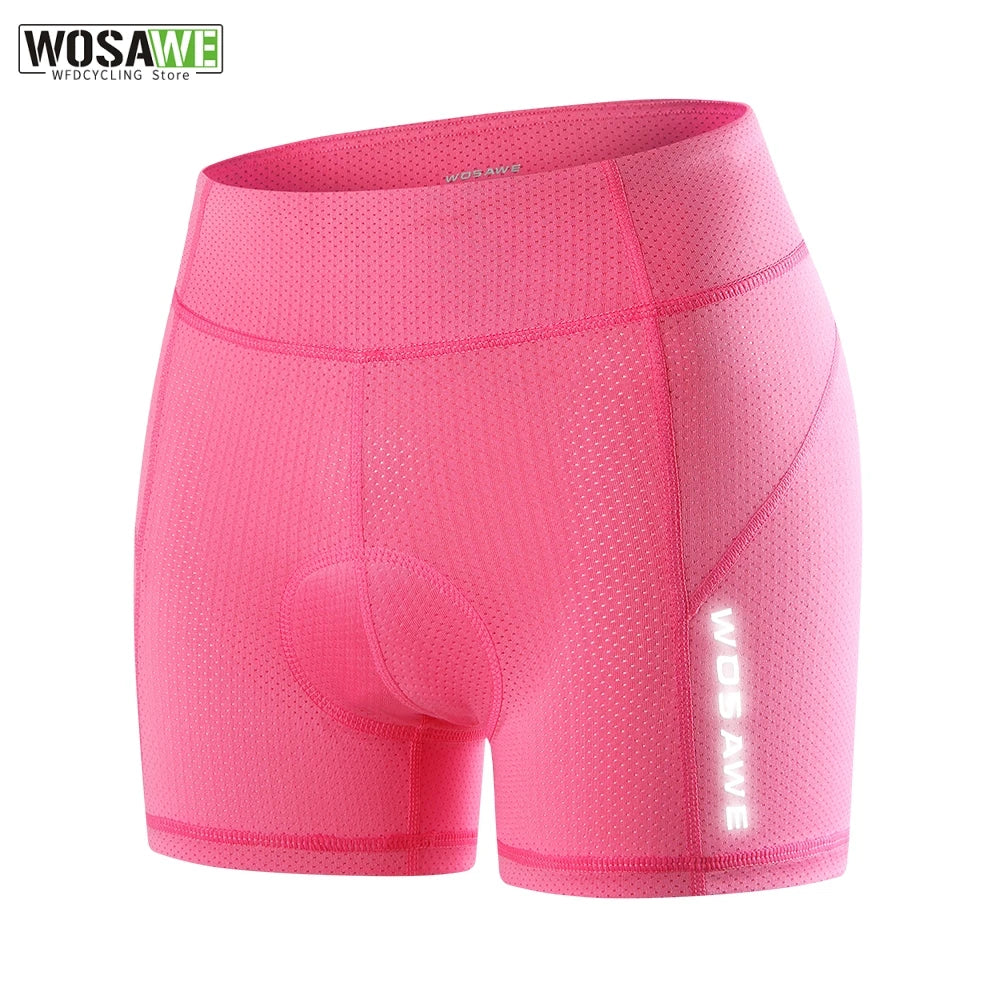 Women Cycling Shorts Bicycle Underpants 3D Gel Padded MTB Bike Short Pants for Gilrs Ladies High Waistline Sports Shorts