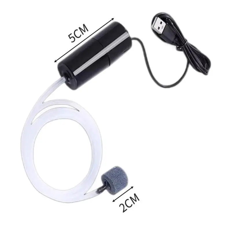 Silent Oxygenator Small Oxygen 110V Mini Pump Portable Mini USB Charging Fish Tank Oxygen Pump Fish Farming Aquarium Supplies