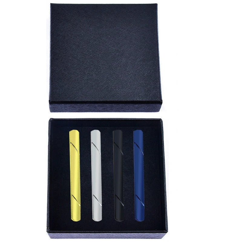 New High Quality Tie Clips Metal Copper Necktie Pin For Men Formal Wedding Ceremony Gold Male Women Ties Suit Accessories