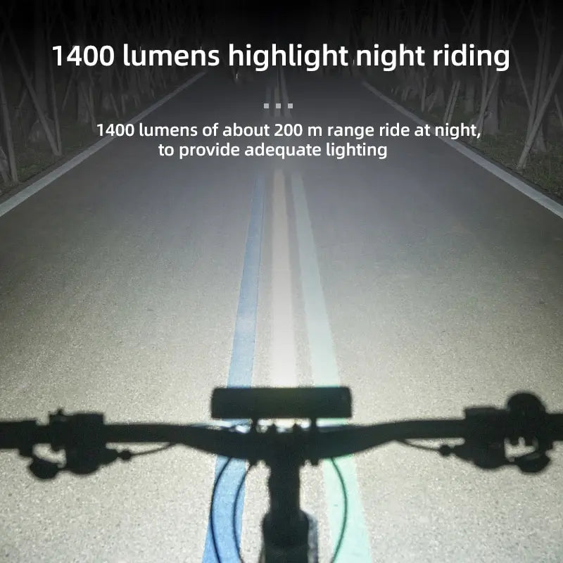 Bicycle Light Front 900Lumen Bike Light 2000mAh Waterproof Flashlight USB Charging MTB Road Cycling Lamp