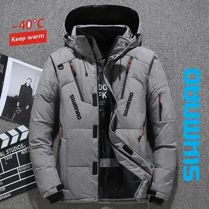 NEW M(50kg) - 4XL (100KG) 7 Colors -40* Degrees  Men's Goose Down Jacket and Tactical Pants, Winter Fishing Suit, Warm, Snow Skiing, Mountain Climbing, Hunting Sportswear