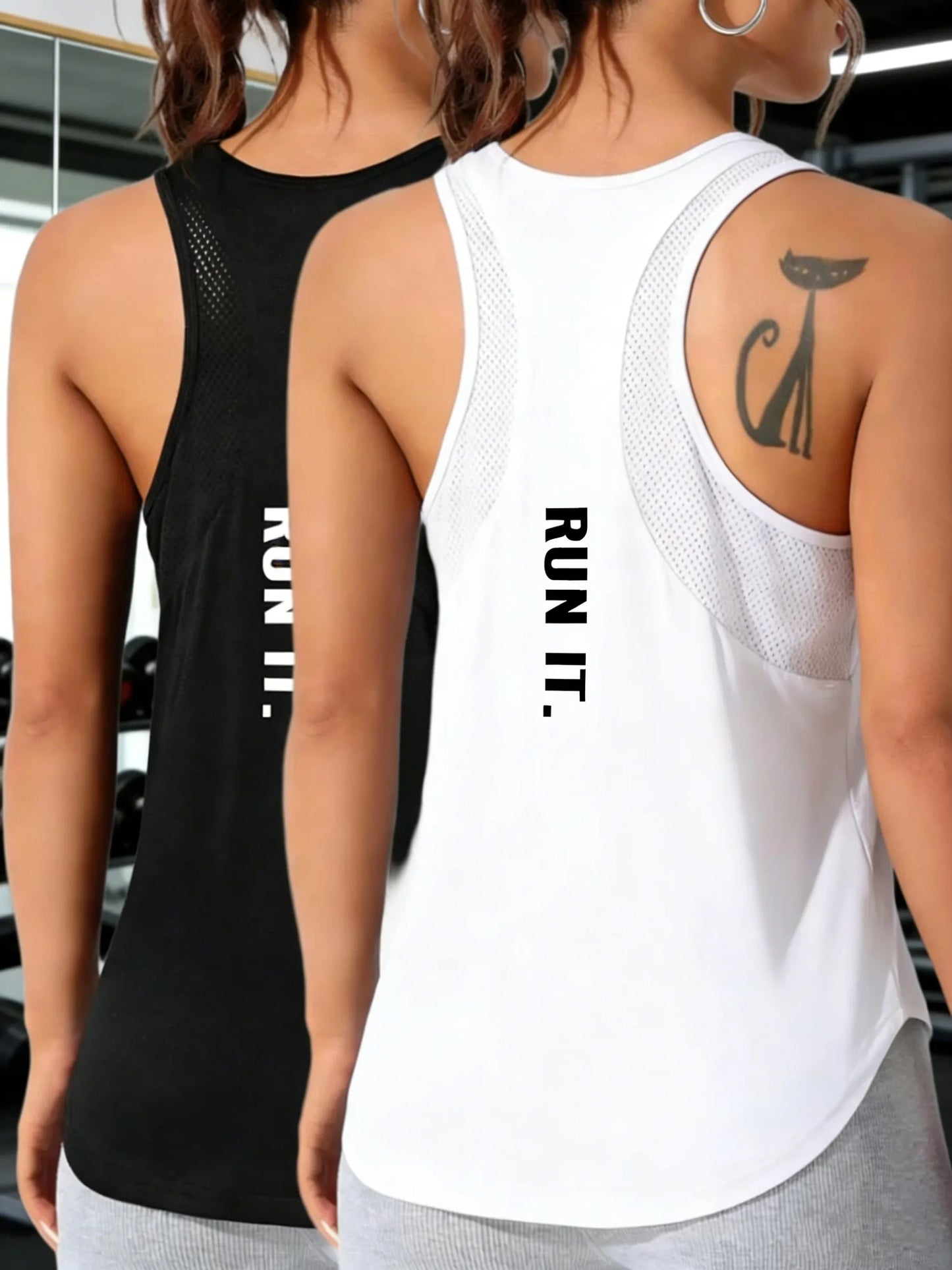 S-2XL Summer Quick Dry  Lightweight Fitness Tank Top Woman's Loose Running Casual Vest Sleeveless Comfy Quick Dry T-Shirt Mesh Soft Sportswear Women Sports Apparel Accessories