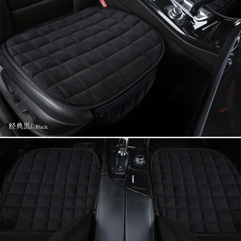 NEW Arrivals 6 Colors Universal Autumn Winter Warm Car Seat Cover Cushion with Case for Mobile Phone Wallet Holder Anti-Slip Front Chair Seat Breathable Pad Car Seat Protector Seat Covers for Cars