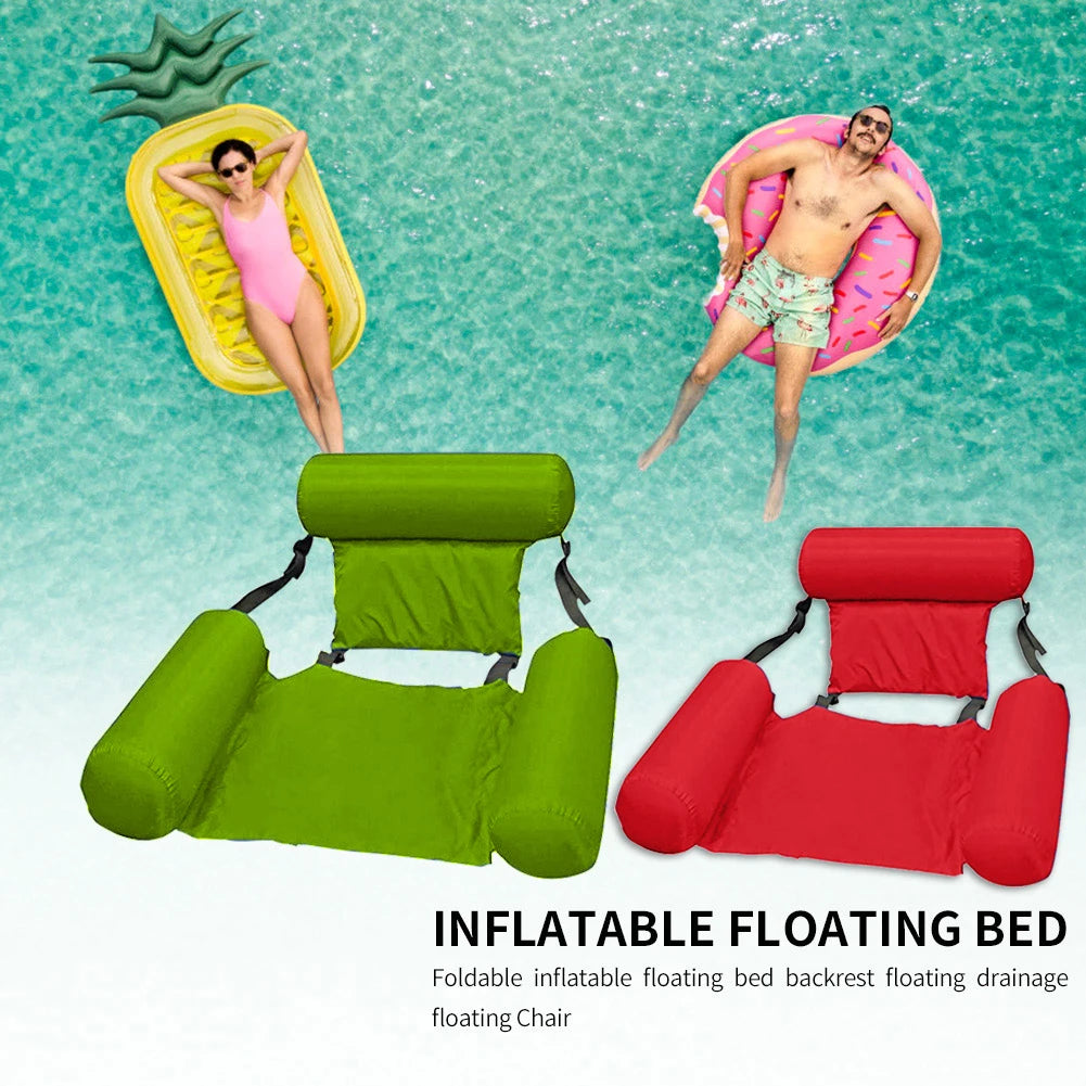 Inflatable Mattress Water Swimming Pool Accessories Hammock Lounge Chairs Pool Float Water Sports Toys Float Mat Pool Toys