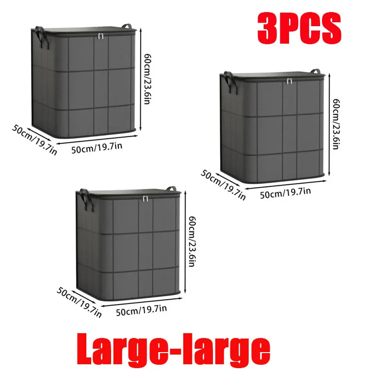 3 PCS Set Travel Moving Packing Bags Thickened Storage Bag Waterproof and Moisture-Proof Packaging Convenient Household Moving Large Capacity Storage Bag Clothing Supplies