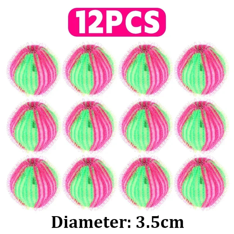 NEW Arrivals 24 PCS Set Magic Laundry Balls Hair Catcher Pets Dogs Cats Hair Removal Cleaning Balls Reusable Washing Machine Fur Stain Removal Filter Dirty Collection Tools