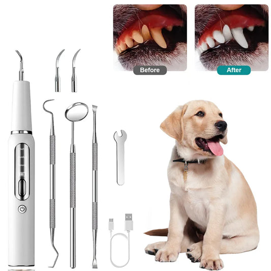 Ultrasonic Pet Teeth Scaler Dog Dental Calculus Remover Electric Dog Toothbrush Dog Cleaning Supplies Dog Accessories