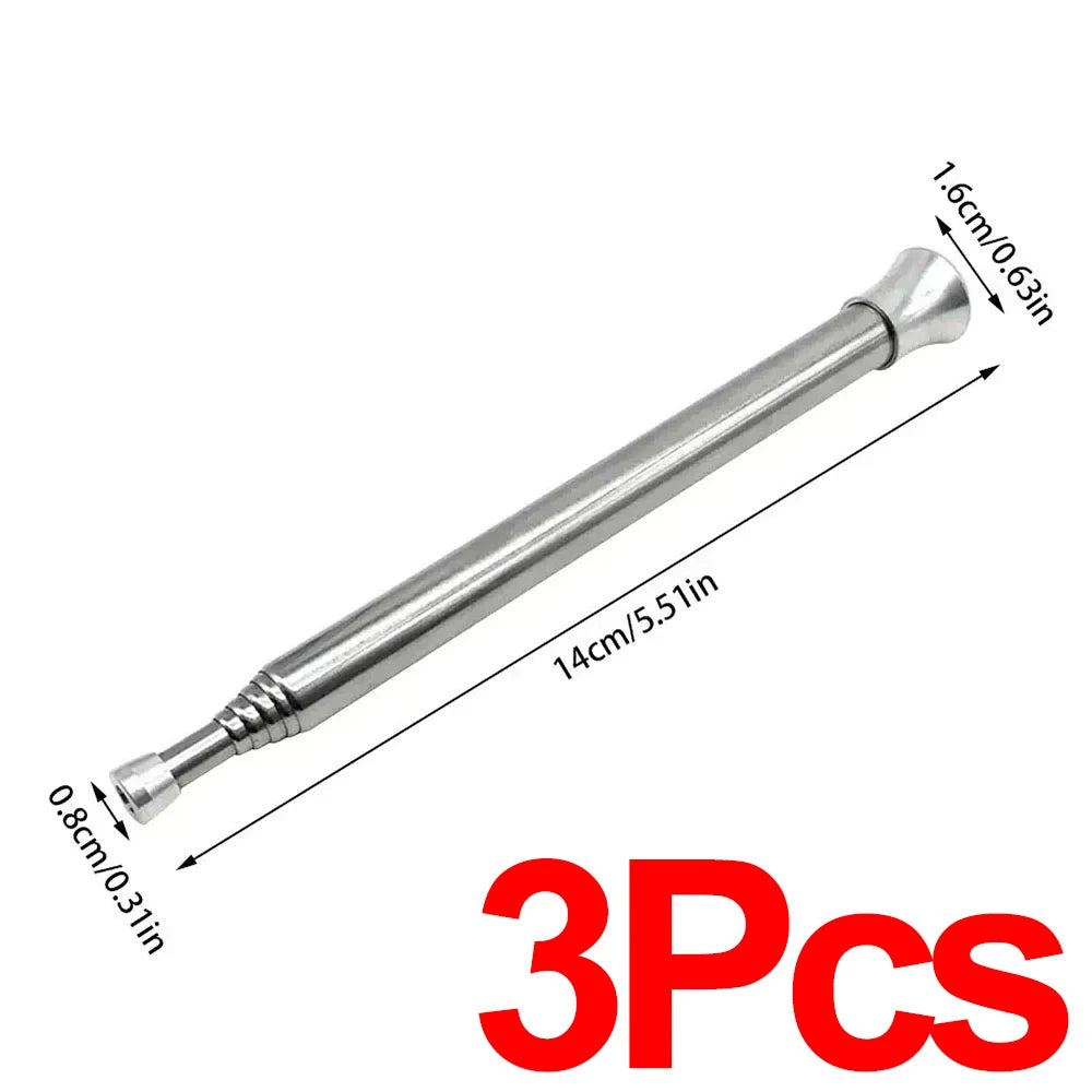 5 PCS Set Outdoor Camping Climbing Stainless Steel Telescopic Fire Blower Professional Camping Ignition Tool Portable Windproof Blow Pipe Outdoor Camping Gear