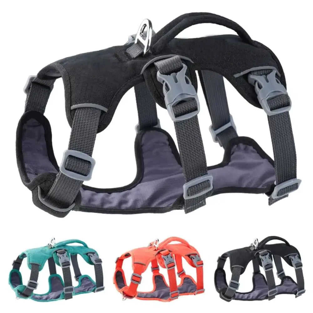 NEW Reflective Vest Dog Harness With Handle Escape Proof Reflective Pet Harness Shock-Absorbing Breathable Pet Vest