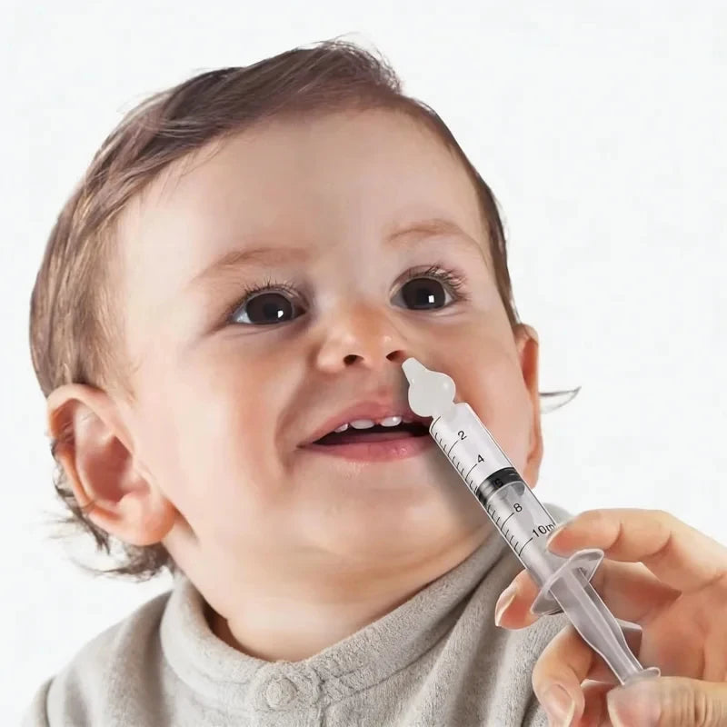 3 PCS Set Mini Lightweight Baby Needle Tube Nose Mucus Rhinitis Remover, Soft Safe Nasal Aspirator for Home & Outdoor Infant Care Supplies
