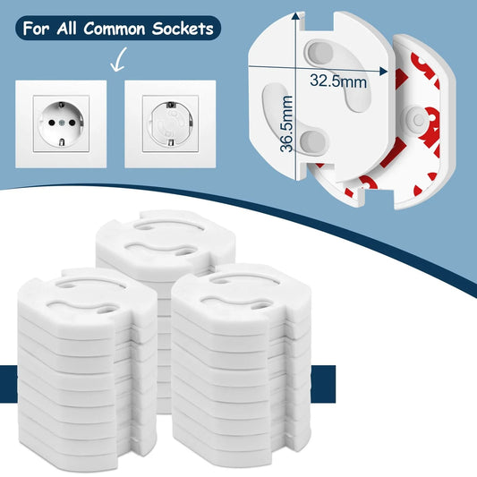 NEW Arrivals 5PCS 2-3 Holes Cover Kids Sockets Cover Plugs Baby Safety Electric Socket Outlet Plug Protection Children Security Safe Lock Babies Safety Home Electrical Security Supplies